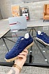 Замшевые кроссовки Prada logo-plaque - Blue