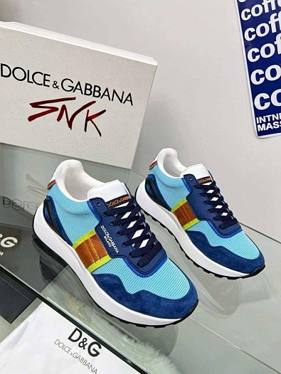 Женские комбинированные кроссовки Dolce & Gabbana - Blue / White   