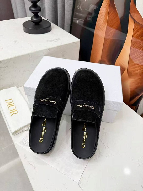 Женские замшевые мюли Dior Boy