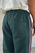 Зелёные спортивные штаны Gucci GG jacquard