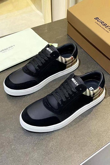 Комбинированные кроссовки Burberry Stevie   