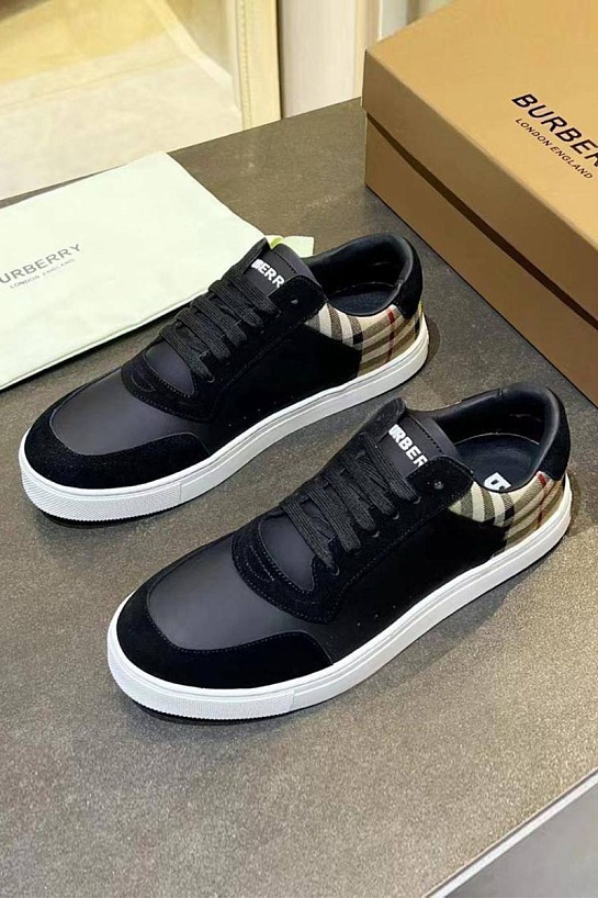 Комбинированные кроссовки Burberry Stevie