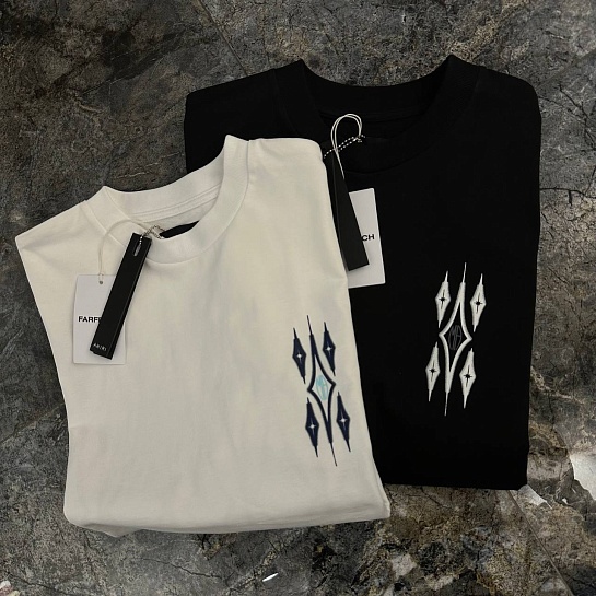 Футболка чёрного цвета Amiri Argyle Monogram