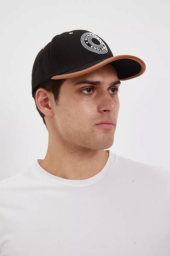 Бейсболка чёрного цвета Burberry logo-applique