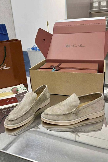 Женские заишевые лоферы Loro Piana Summer Walk premium   