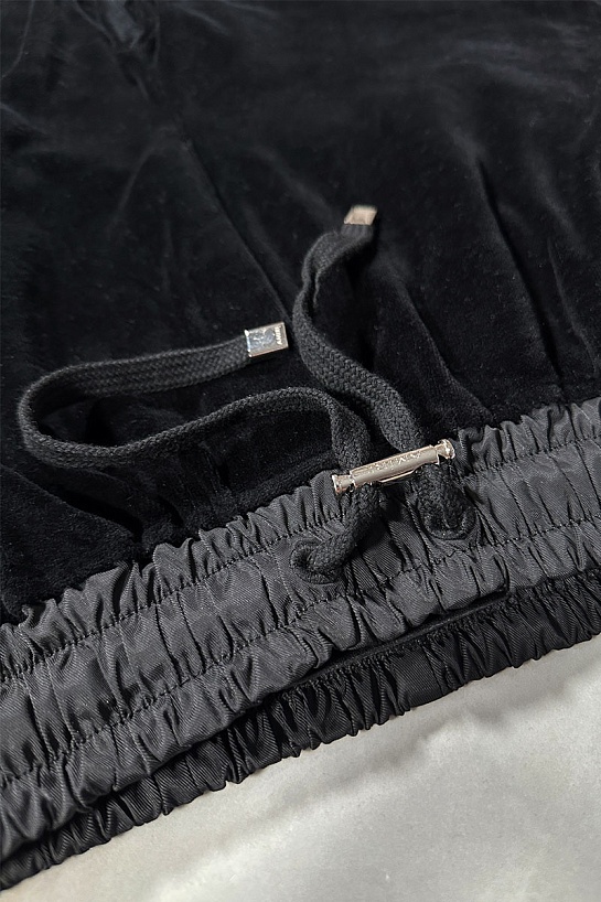 Чёрные шорты Amiri velvet-effect