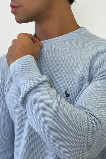 Мужской джемпер Роlо Ralрh Lаurеn pony-embroidered - Blue   