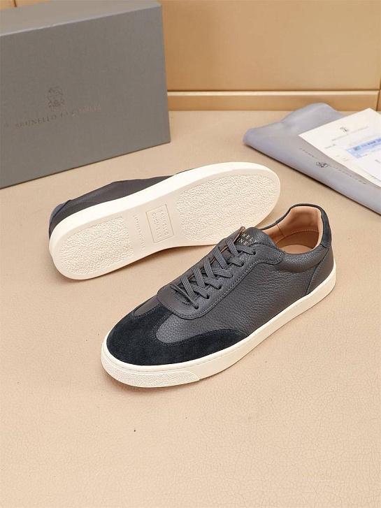 Комбинированные кроссовки Brunello Cucinelli low-top - Grey