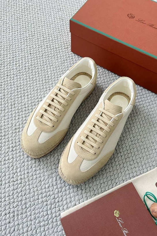 Мужские кроссовки Loro Piana Sea Tennis Walk - Beige