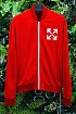 Мужской красный костюм Off-White Arrow logo-print