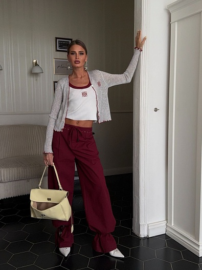 Женский топ Loewe белого цвета   