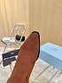 Женские замшевые сапоги Prada premium - Brown