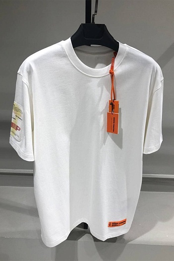 Белая оверсайз футболка Heron Preston   