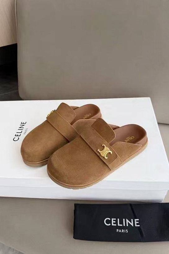 Женские замшевые мюли Celine