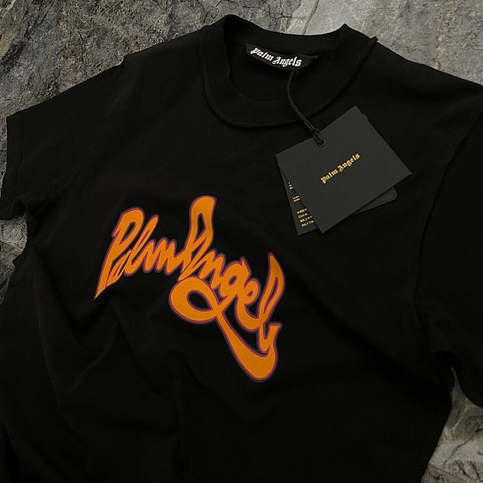 Белая оверсайз футболка Palm Angels