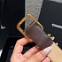 Кожаный ремень Chanel коричневого цвета