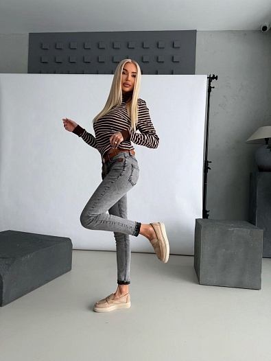 Женские джинсы скини Celine premium - Blue   