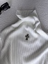 Белая женская водолазка Chrome Hearts premium