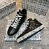 Кожаные кроссовки с мехом Premiata high-top - Black