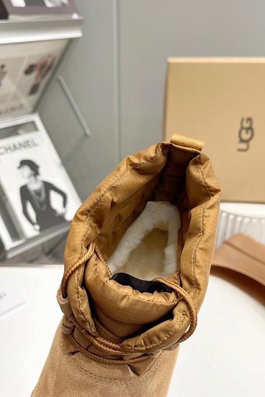 Ботинки с мехом UGG Classic Mini Lace-Up - Chestnut