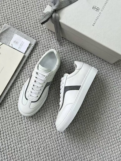 Женские замшевые кроссовки Brunello Cucinelli premium   