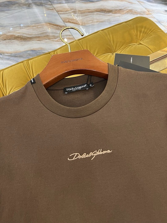 Мужская футболка Dolce & Gabbana Premium - Brown