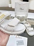 Женские сандалии Dior Dioract белого цвета
