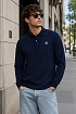 Поло с длинным рукавом Stone Island logo-patch - Navy