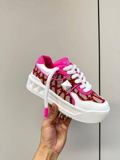 Женские кроссовки Valentino One Stud XL - Pink   