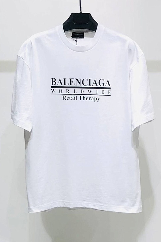 Белая оверсайз футболка Balenciaga