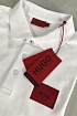 Белое мужское поло Hugo Boss