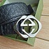 Кожаный ремень Gucci GG Monogram all-over (длина 100 / 105 см)