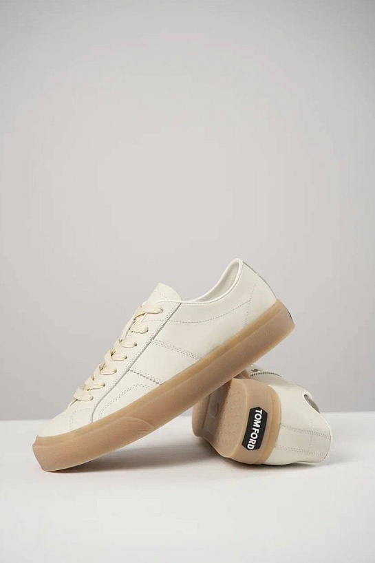Кожаные кроссовки Tom Ford Cambridge - White