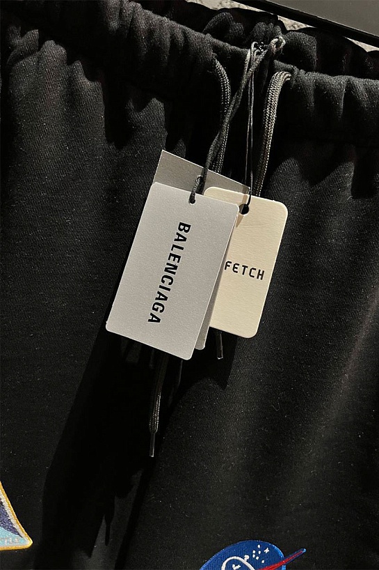 Мужские чёрные шорты Balenciaga x Nasa