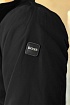 Мужская чёрная ветровка Hugo Boss logo-patch