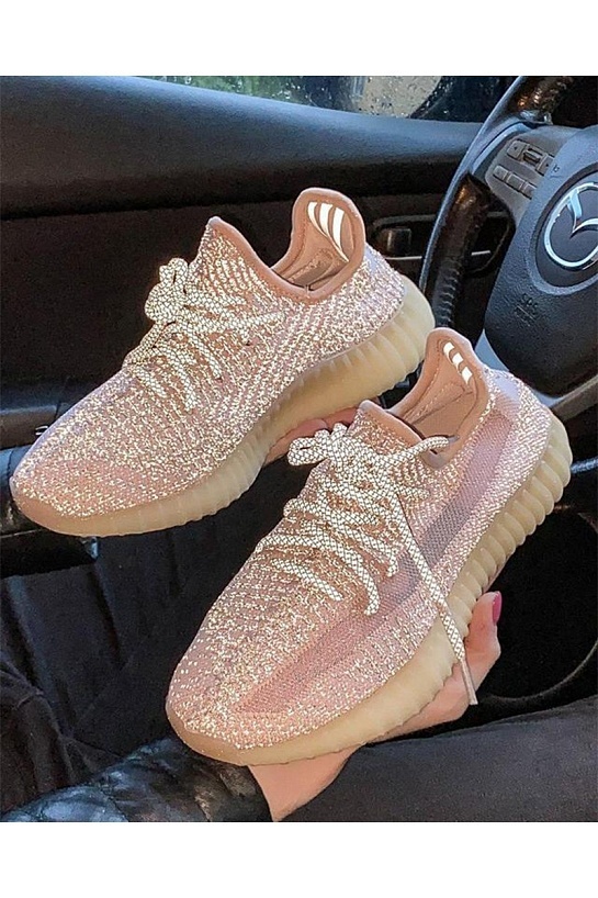 Кроссовки Adidas Yeezy Boost 350 V2 “Synth” Reflective - Pink