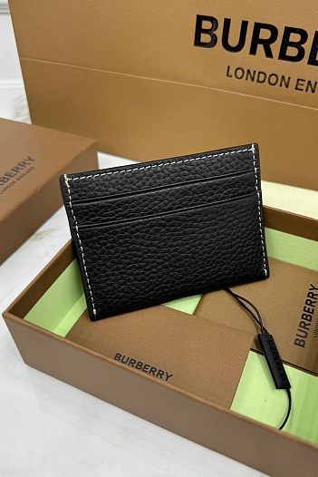 Кожаный кардхолдер Burberry Premium 10x7 см   