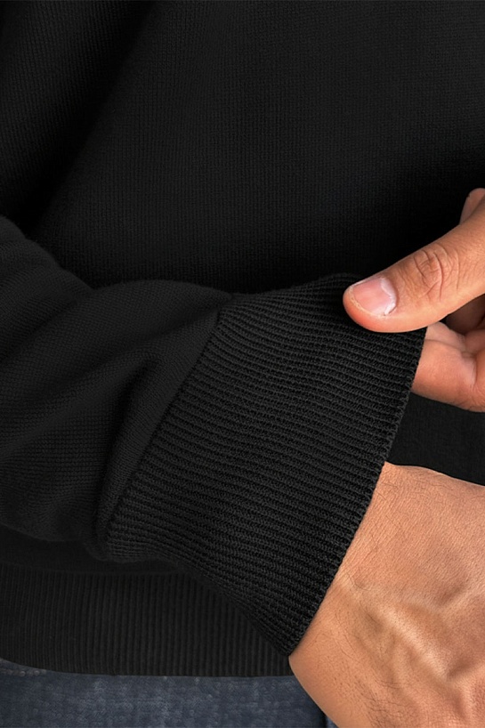 Кофта чёрного цвета Tommy Hilfiger quarter-zip