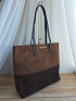Замшевая сумка-шоппер MIU MIU 34x33 см