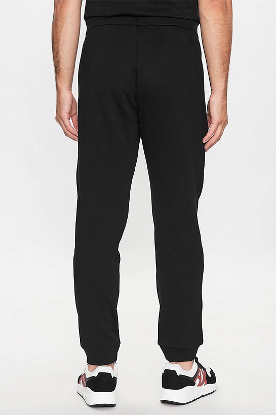 Чёрные спортивные штаны Armani Exchange black embroidery