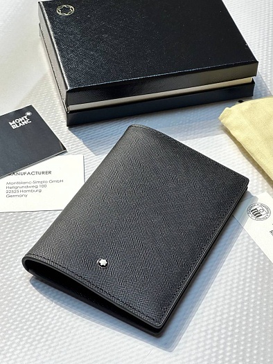 Кожаная обложка для паспорта Montblanc Premium 14x10 см   