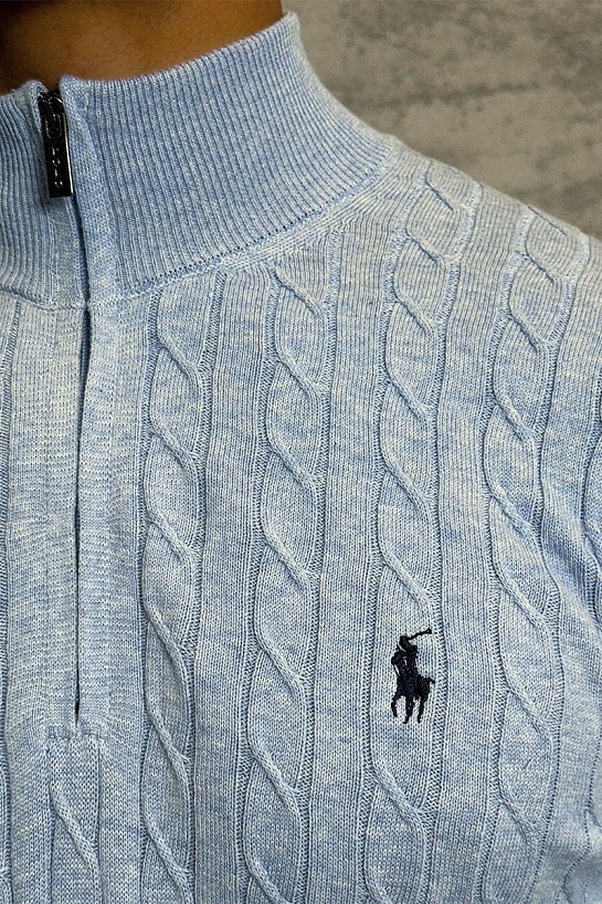 Мужской джемпер Polo Ralph Lauren cable-knit - Blue