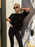 Женский костюм со стразами Balenciaga Premium - Black