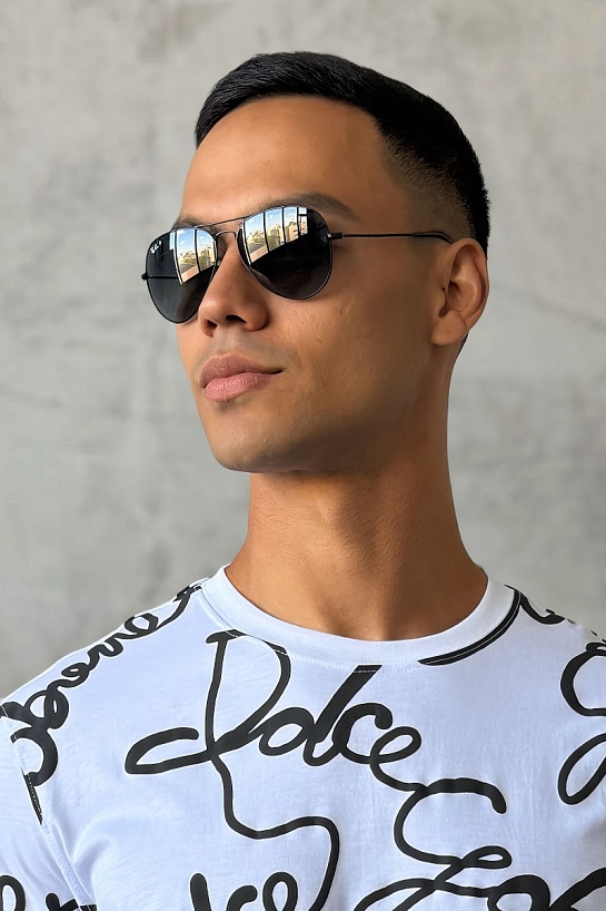 Солнцезащитные очки Ray-Ban Aviator Large Metal - Black