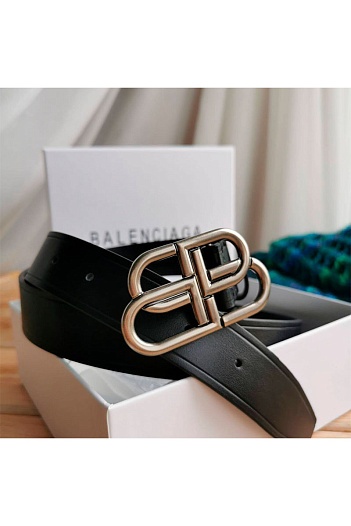 Кожаный ремень Balenciaga (ширина 3 см, длина 90 / 95 см)   