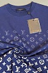 Футболка тёмно-синего цвета Louis Vuitton Monogram Gradient