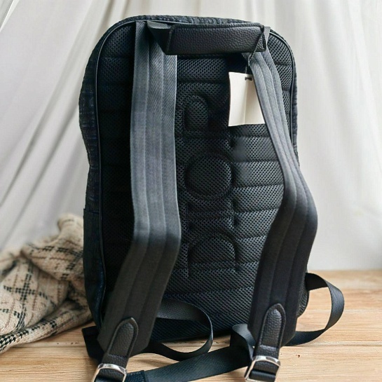 Рюкзак Dior Oblique Jacquard 39x30 см - Black