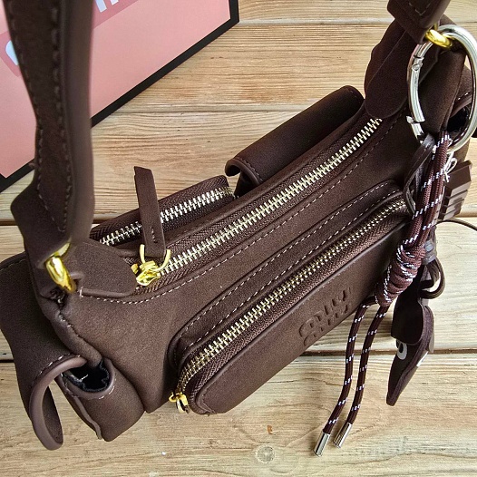 Женская замшевая сумка MIU MIU 21x12 см (2 расцветки)   