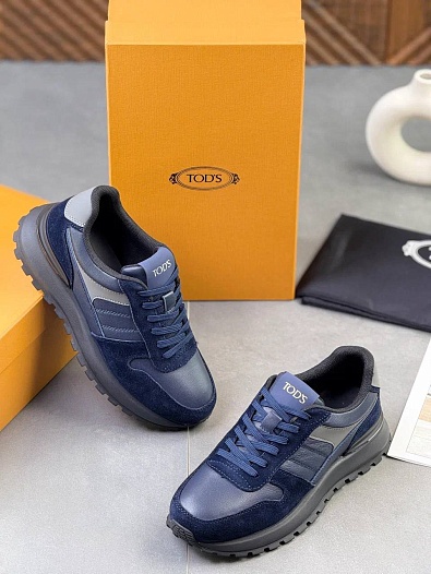 Мужские кроссовки Tod's синего цвета   