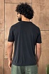 Мужская чёрная футболка Loro Piana logo-embroidered